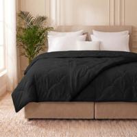 1+1 Gratis Wasbaar Easy Dekbed Zonder Overtrek - Zonder Overtrek - 4 Seizoenen - Zwart - Dekbed-Discounter.nl