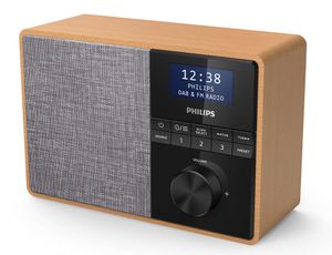 Philips TAR5505/10 radio Draagbaar Digitaal Zwart, Grijs, Hout