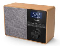 Philips TAR5505/10 radio Draagbaar Digitaal Zwart, Grijs, Hout - thumbnail