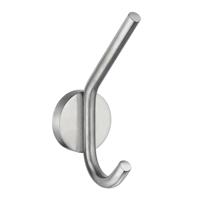 Smedbo Home Handdoekhaak - 13.5x8cm - enkel - geborsteld chroom HS358