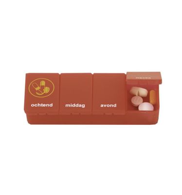 Pillendoos 1 dag 4 vaks rood NL