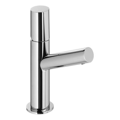 Wastafelkraan Tres Max | Opbouw | Mengkraan | Standaard model | 1-knop | Rond | Chroom