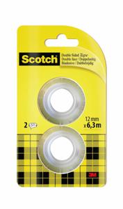 Scotch FT-5100-4927-1 136R2 Dubbelzijdige tape Scotch 665 Transparant (l x b) 6.3 m x 12 mm 2 stuk(s)