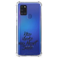 Samsung Galaxy A21s Telefoonhoesje met tekst Heart Smile