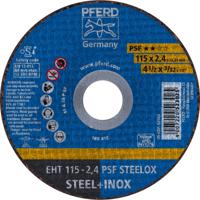 PFERD PSF STEELOX 61730122 Doorslijpschijf recht 115 mm 25 stuk(s) RVS, Staal