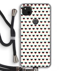 Hartjes: Pixel 4a Transparant Hoesje met koord