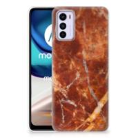 Motorola Moto G42 | TPU | Siliconen hoesje | Marmer Bruin
