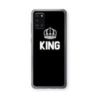 King zwart: Samsung Galaxy A31 Transparant Hoesje