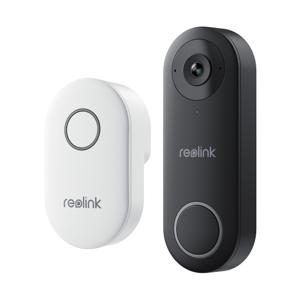 Reolink D340W - 5 MP videodeurbel met bel, 2,4/5 GHz wifi, persoonsdetectie, tweewegaudio, werkt met NVR's