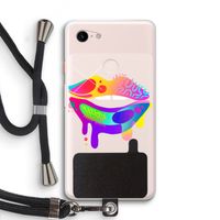 Lip Palette: Pixel 3 XL Transparant Hoesje met koord