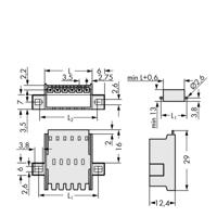 WAGO 2091-1638/024-000 Male header, inbouw (standaard) 2091 Totaal aantal polen: 8 Rastermaat: 3.50 mm Inhoud: 50 stuk(s)