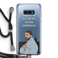 Hotline bling: Samsung Galaxy S10e Transparant Hoesje met koord