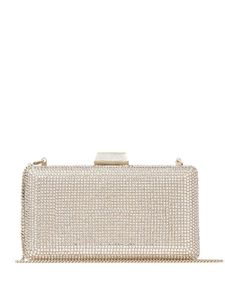 Jimmy Choo pochette Clemmie à ornements en cristal - Tons neutres