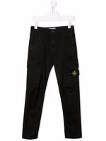 Stone Island Junior pantalon à poches cargo - Noir