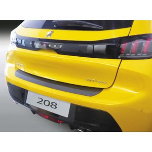 Bumper beschermer passend voor Peugeot 208 II 5-deurs 2019- Zwart GRRBP136