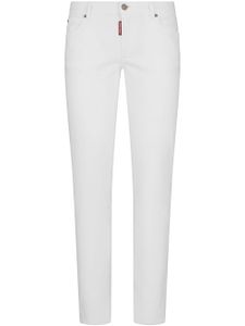 DSQUARED2 jean slim à taille basse - Blanc