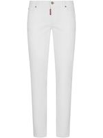 DSQUARED2 jean slim à taille basse - Blanc