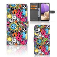 Samsung Galaxy A32 4G | Wallet Case | met Pasjes | Punk Rock