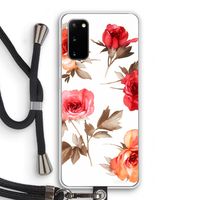 Roosjes: Samsung Galaxy S20 Transparant Hoesje met koord