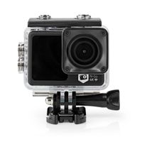 Nedis ACAM51BK Action Cam 4k@30fps 16 Mpixel Waterbestendig Tot: 30.0 M 90 Min Wi-fi App Beschikbaar Voor: Android™ / Ios Mounts Inbegrepen Zwart - thumbnail