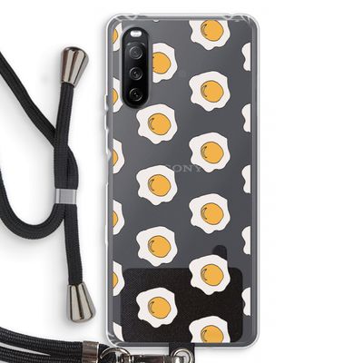 Bacon to my eggs #1: Sony Sony Xperia 10 III Transparant Hoesje met koord