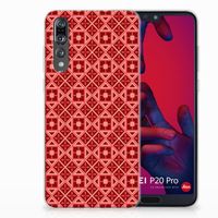 Huawei P20 Pro TPU bumper Batik Rood - thumbnail