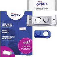 Avery-Zweckform POL35MA66-5DR Naamplaatje (b x h) 80 mm x 34 mm 5 stuk(s)