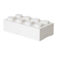 LEGO - Set van 2 - Lunchbox Classic Brick 8, Wit - LEGO