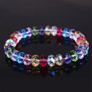 Multicolor Kristal Armband met 8mm Kralen - Sieraden - Spiritueelboek.nl