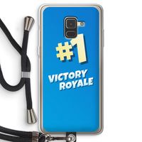 Victory Royale: Samsung Galaxy A8 (2018) Transparant Hoesje met koord