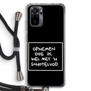Schotelvod: Xiaomi Redmi Note 10 Pro Transparant Hoesje met koord