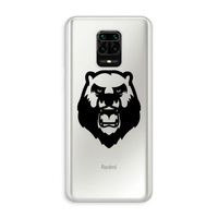 Angry Bear (black): Xiaomi Redmi Note 10 Lite Transparant Hoesje