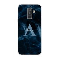 Midnight Marble: Samsung Galaxy A6 Plus (2018) Transparant Hoesje
