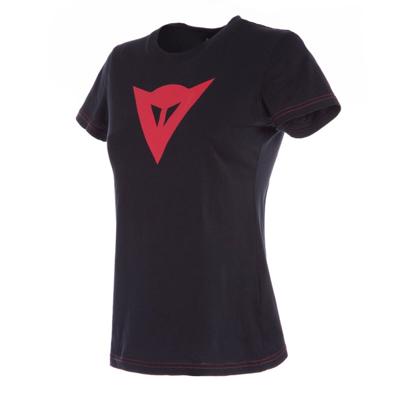 DAINESE Speed Demon Lady, T-shirts en sweaters voor de motorrijder, Zwart-Rood