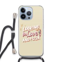 Pizza is the answer: iPhone 13 Pro Transparant Hoesje met koord