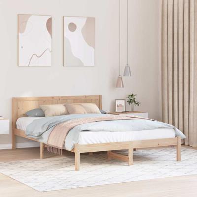 Bedframe 150x200 cm Massief Dennehout