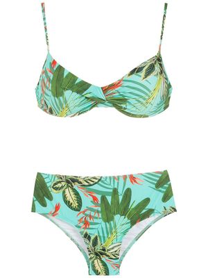 Lygia & Nanny bikini Veronica à imprimé tropical - Vert