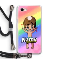 Chibi Maker man: Pixel 3 XL Transparant Hoesje met koord