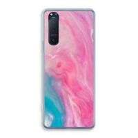 Roze explosie: Sony Xperia 5 II Transparant Hoesje