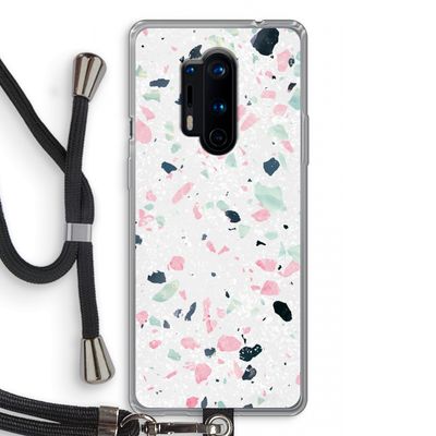 Terrazzo N°3: OnePlus 8 Pro Transparant Hoesje met koord