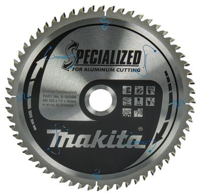 Makita Accessoires Afkortzaagblad Aluminium 165X20 60T Alu - B-56568