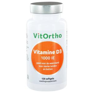 Vitamine D3 1000 IE 120 softgels