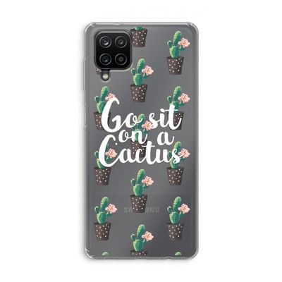 Cactus quote: Samsung Galaxy A12 Transparant Hoesje