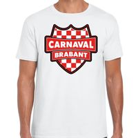 Carnaval verkleed t-shirt Brabant wit voor heren - thumbnail