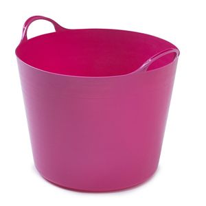 Flexibele emmer - 26 liter - Kunststof - Roze - 38 x 41 x 35 cm