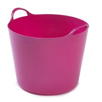 Flexibele emmer - 26 liter - Kunststof - Roze - 38 x 41 x 35 cm