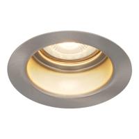 Mari - LED platte inbouwspots met lage inbouwdiepte 58mm - 3,8 Watt 270 Lumen - 2700K Warm wit - GU10 LED Module - Verzonken - Dimbaar - Rond - IP65 waterdicht - RVS