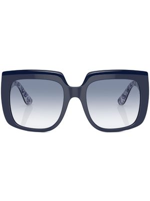 Dolce & Gabbana Eyewear lunettes de soleil à monture oversize - Bleu