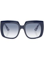 Dolce & Gabbana Eyewear lunettes de soleil à monture oversize - Bleu