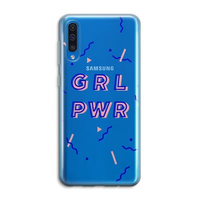 GRL PWR: Samsung Galaxy A50 Transparant Hoesje